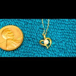 Pearl heart necklace